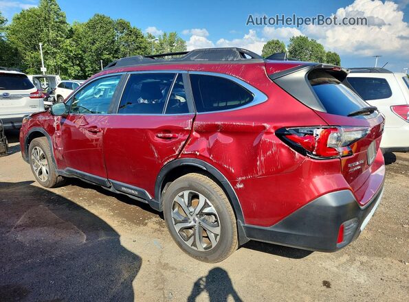 4S4BTANC8N3158161 2022 SUBARU OUTBACK Red Trasero izquierdo