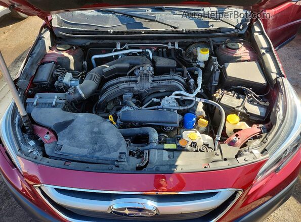 4S4BTANC8N3158161 2022 SUBARU OUTBACK Red Vista del compartimento del motor