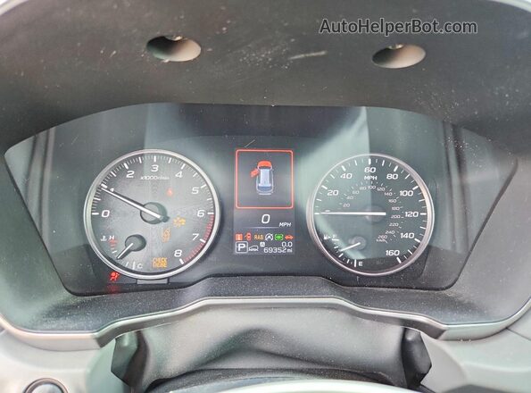 4S4BTANC8N3222506 2022 SUBARU OUTBACK Gray Instrument cluster view