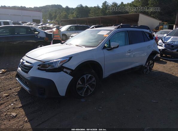 4S4BTANC8N3271558 2022 SUBARU OUTBACK White წინა მარცხენა ხედი სამი მეოთხედიდან