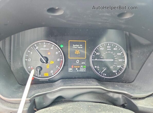 4S4BTANC9L3193336 2020 SUBARU OUTBACK Silver Вид щитка приладів
