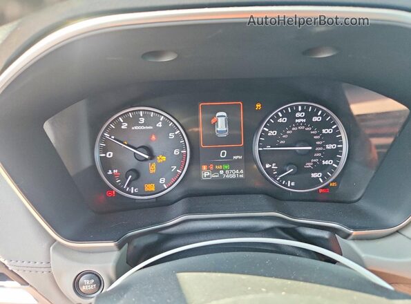 4S4BTANCXM3156605 2021 SUBARU OUTBACK Серый Вид щитка приборов