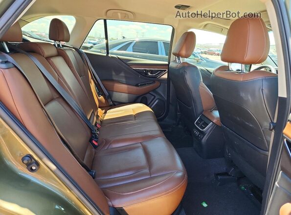 4S4BTAPC1M3113672 2021 SUBARU OUTBACK Green Rear seats view