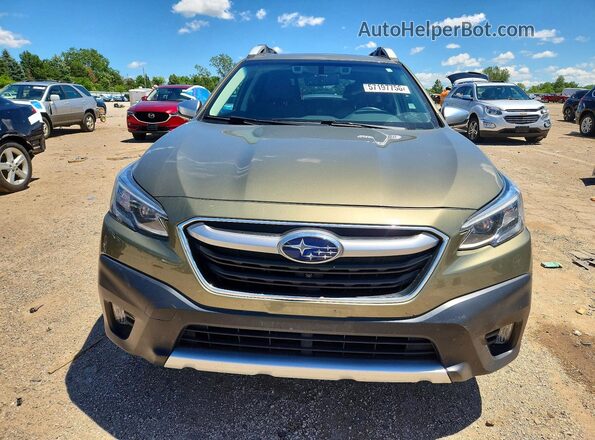4S4BTAPC1M3113672 2021 SUBARU OUTBACK Green Front view