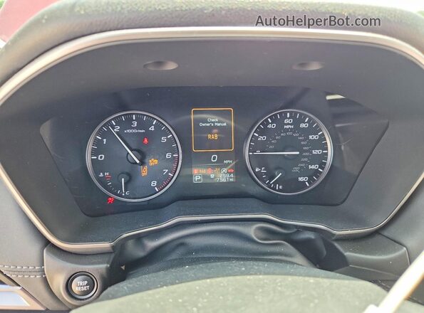 4S4BTAPC3S3179086 2025 SUBARU OUTBACK Burgundy Instrument cluster view