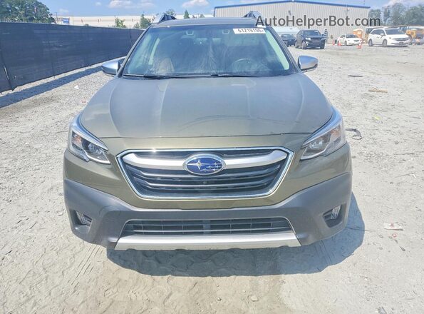 4S4BTAPC6N3102698 2022 SUBARU OUTBACK Green Front view