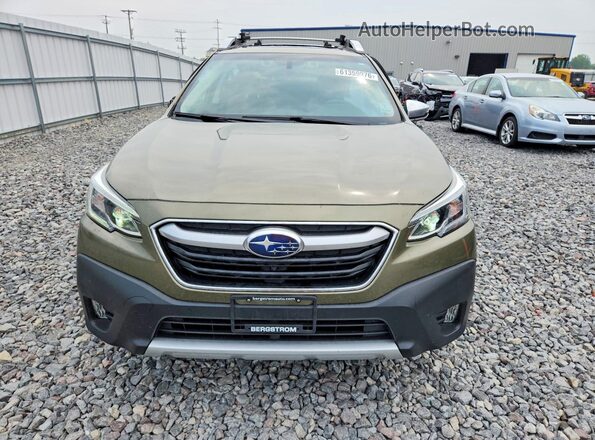 4S4BTAPC8M3202588 2021 SUBARU OUTBACK Green Вид спереду