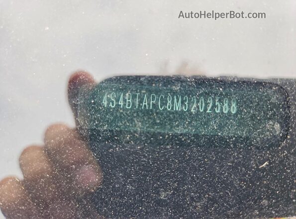 4S4BTAPC8M3202588 2021 SUBARU OUTBACK Green Вид наклейки з VIN-кодом
