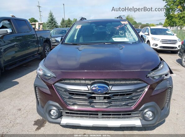 4S4BTAPC8S3240612 2025 SUBARU OUTBACK Burgundy Սարքավորումների վահանակի տեսք