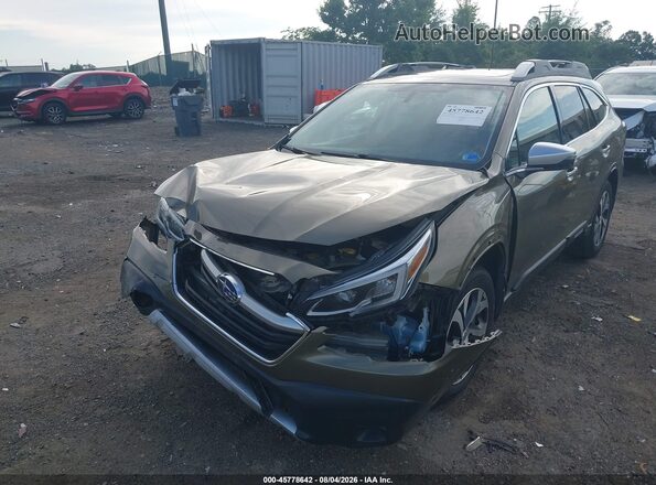 4S4BTAPC9L3185542 2020 SUBARU OUTBACK Green Front view