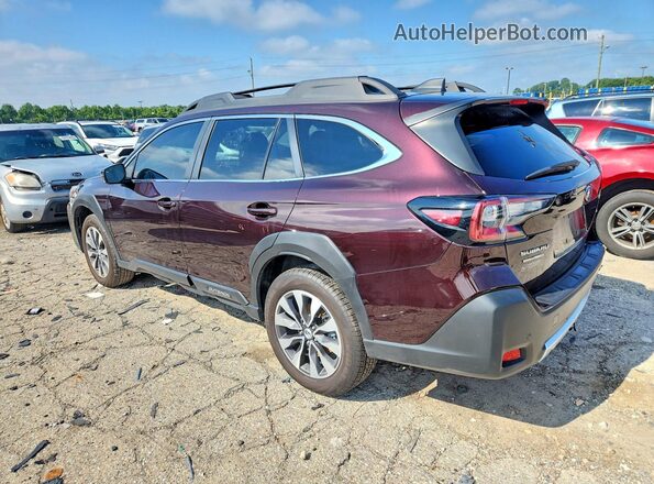 4S4BTGND4S3306331 2025 SUBARU OUTBACK Burgundy Задня ліва чверть