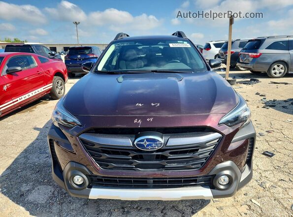 4S4BTGND4S3306331 2025 SUBARU OUTBACK Burgundy Вид спереду