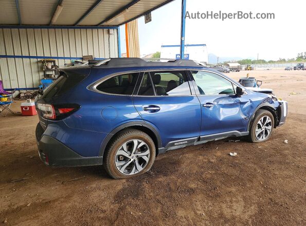 4S4BTGPD0L3205074 2020 SUBARU OUTBACK Blue Задня права чверть