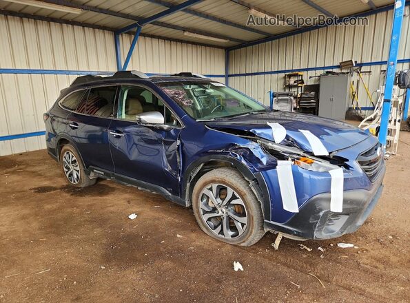 4S4BTGPD0L3205074 2020 SUBARU OUTBACK Blue Передня права чверть