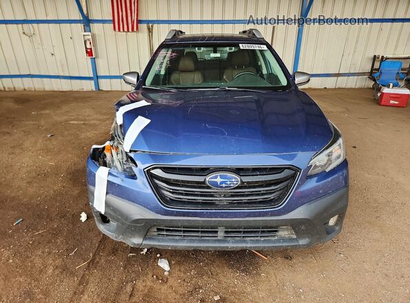 4S4BTGPD0L3205074 2020 SUBARU OUTBACK Blue Вид спереду