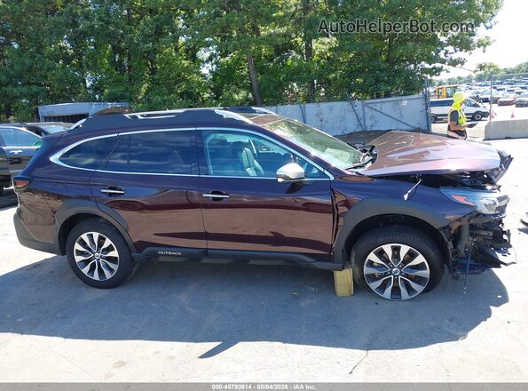 4S4BTGPD0S3319204 2025 SUBARU OUTBACK Красный Панорамный вид салона 360°