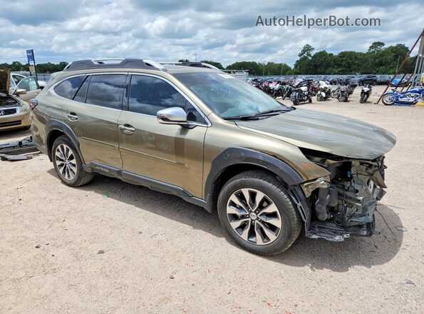 4S4BTGPD2R3216781 2024 SUBARU OUTBACK Зеленый Передняя правая четверть