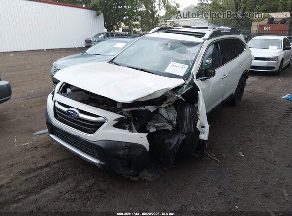 4S4BTGPD4M3153899 2021 SUBARU OUTBACK White წინა მარცხენა ხედი სამი მეოთხედიდან