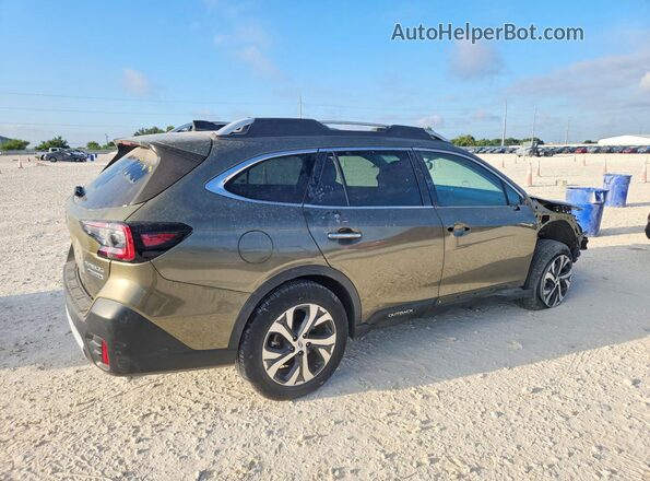 4S4BTGPD6N3255674 2022 SUBARU OUTBACK Green Հետևի աջ