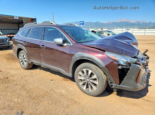 4S4BTGPD7S3304652 2025 SUBARU OUTBACK Burgundy Delantero derecho