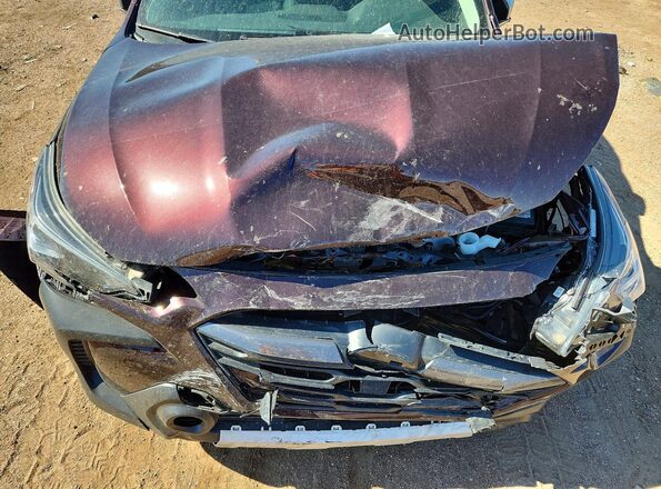 4S4BTGPD7S3304652 2025 SUBARU OUTBACK Burgundy Vista del compartimento del motor