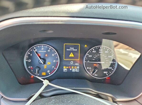4S4BTGPD7S3304652 2025 SUBARU OUTBACK Burgundy Vista del cuadro de instrumentos
