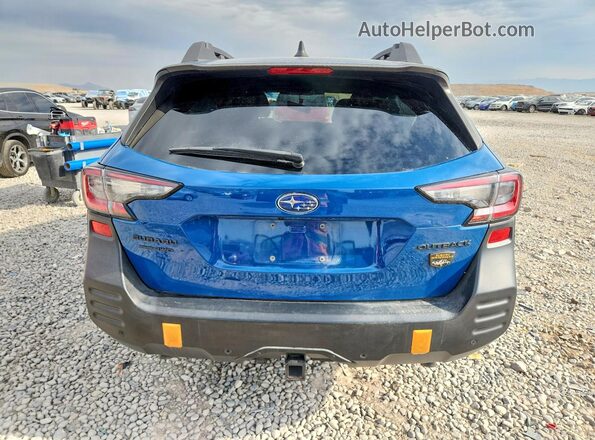 4S4BTGUD7P3220536 2023 SUBARU OUTBACK Blue Вид ззаду