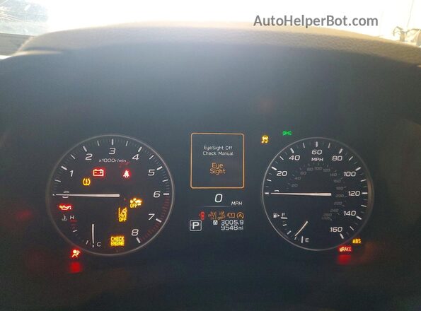 4S4GUHD64T3747907 2026 SUBARU CROSSTREK Черный Вид щитка приборов