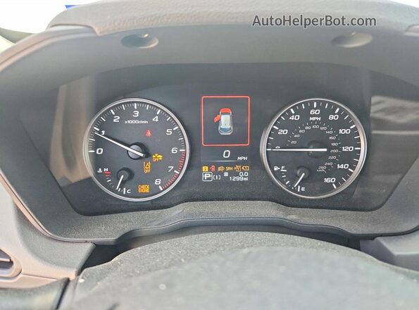4S4GUHD69T3755517 2026 SUBARU CROSSTREK Белый Вид щитка приборов