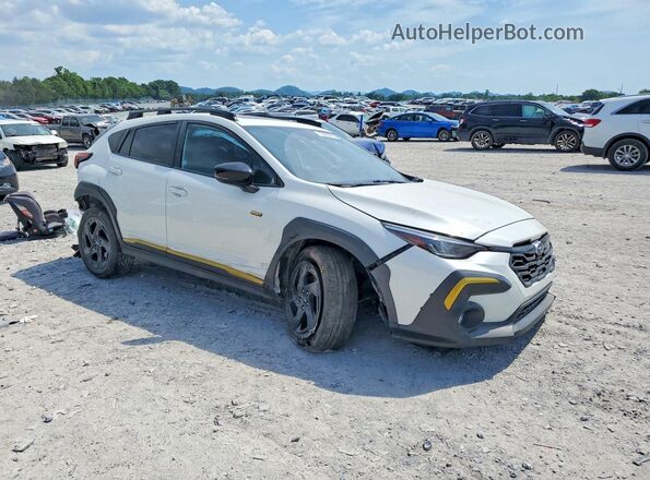 4S4GUHF61R3779834 2024 SUBARU CROSSTREK White Przód prawy