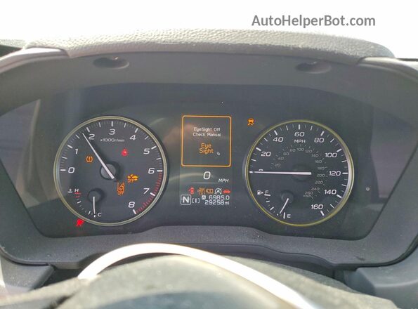 4S4GUHF61R3779834 2024 SUBARU CROSSTREK White Widok zestawu wskaźników