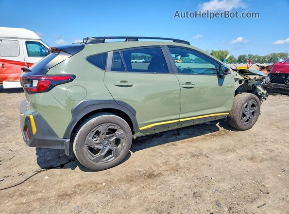 4S4GUHF61S3704993 2025 SUBARU CROSSTREK Green Trasero derecho