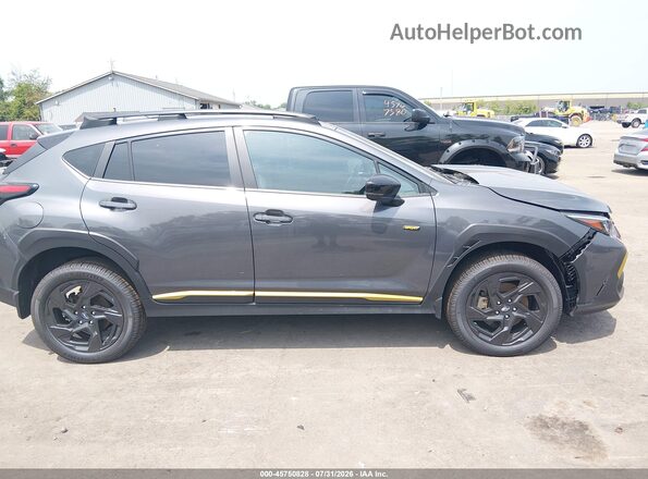 4S4GUHF61S3719297 2025 SUBARU CROSSTREK Gray Սալոնի հետևի տեսք