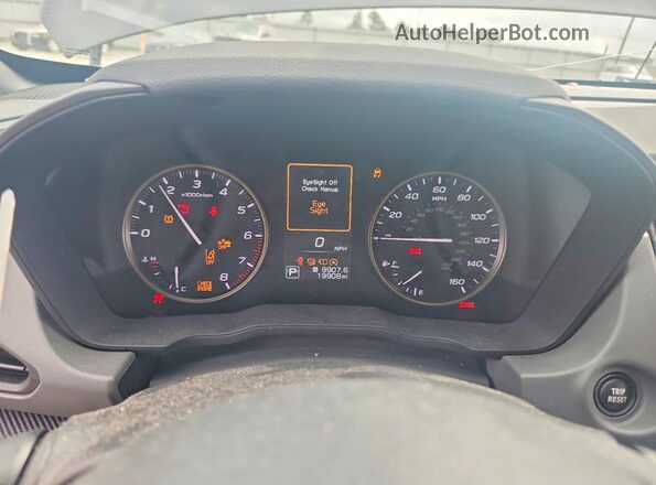 4S4GUHF61S3752493 2025 SUBARU CROSSTREK Gray ხელსაწყოთა პანელის ხედი