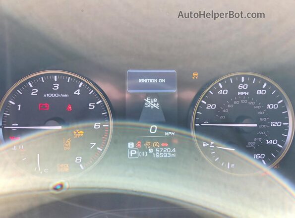 4S4GUHF62S3744788 2025 SUBARU CROSSTREK Серый Вид щитка приборов