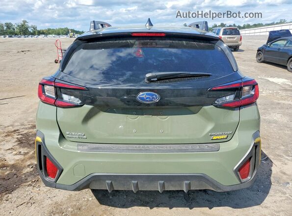 4S4GUHF62S3767701 2025 SUBARU CROSSTREK Green Вид ззаду