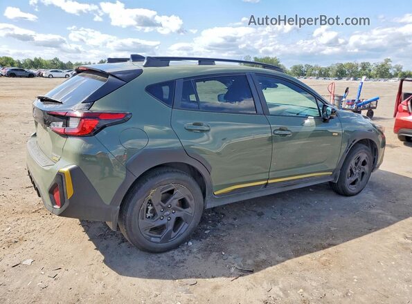 4S4GUHF62S3767701 2025 SUBARU CROSSTREK Green Задня права чверть