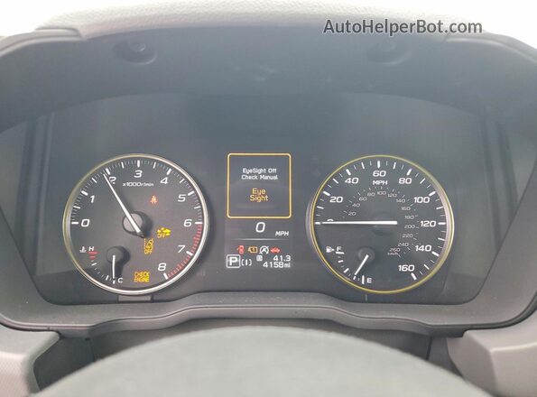 4S4GUHF63T3779910 2026 SUBARU CROSSTREK White Vista del cuadro de instrumentos