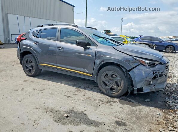 4S4GUHF66R3711108 2024 SUBARU CROSSTREK Gray წინა მარჯვენა