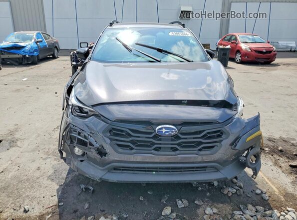 4S4GUHF66R3711108 2024 SUBARU CROSSTREK Gray წინა ხედი