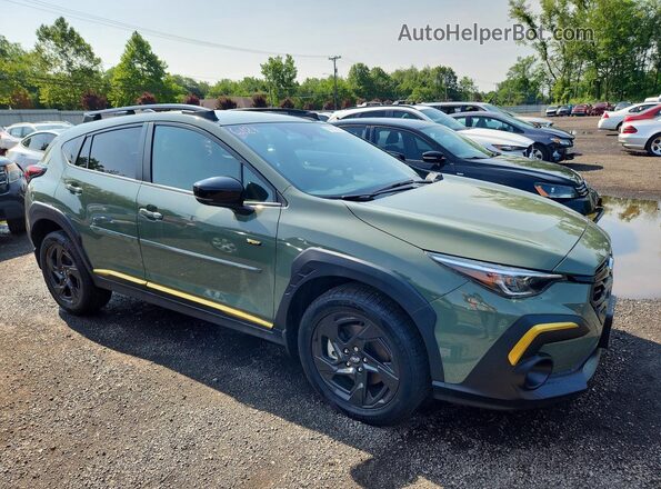 4S4GUHF66R3787413 2024 SUBARU CROSSTREK Green წინა მარჯვენა