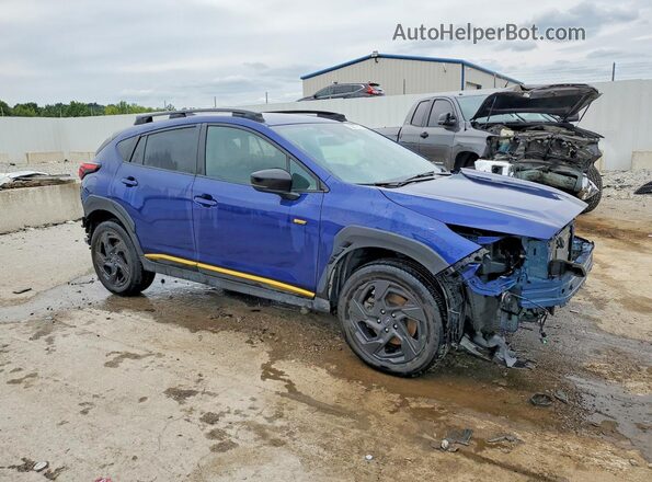 4S4GUHF66S3725595 2025 SUBARU CROSSTREK Blue Передня права чверть