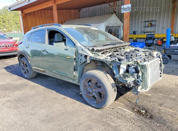 4S4GUHF66S3734068 2025 SUBARU CROSSTREK Green Front right