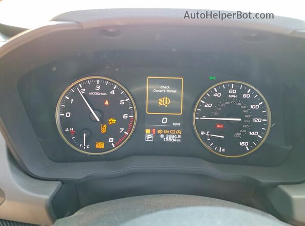 4S4GUHF66S3734068 2025 SUBARU CROSSTREK Green Instrument cluster view
