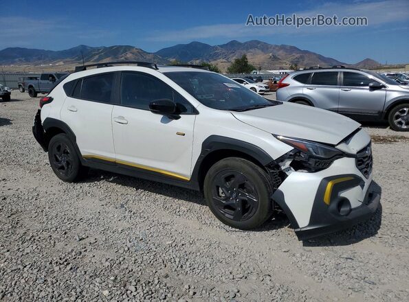 4S4GUHF66S3741280 2025 SUBARU CROSSTREK White Przód prawy