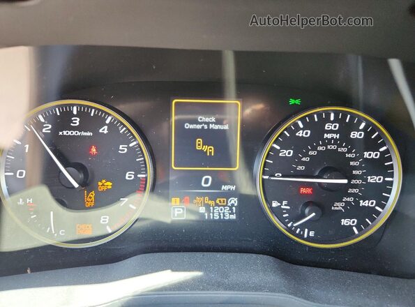 4S4GUHF66S3741280 2025 SUBARU CROSSTREK White Widok zestawu wskaźników