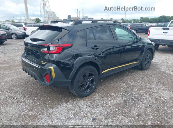 4S4GUHF67R3779238 2024 SUBARU CROSSTREK Black Trasero derecho