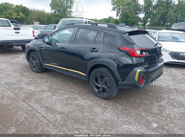 4S4GUHF67R3779238 2024 SUBARU CROSSTREK Black Trasero izquierdo