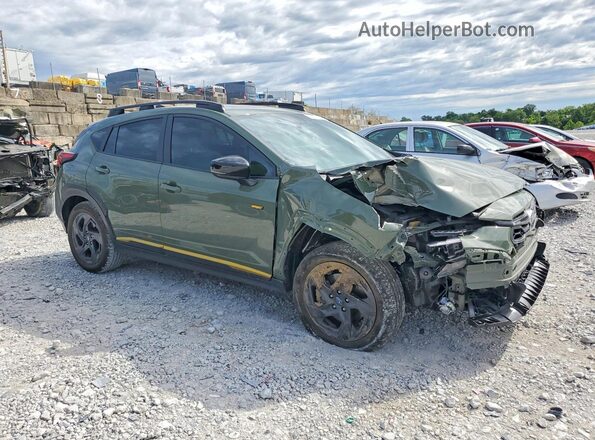 4S4GUHF67S3712693 2025 SUBARU CROSSTREK Green Przód prawy