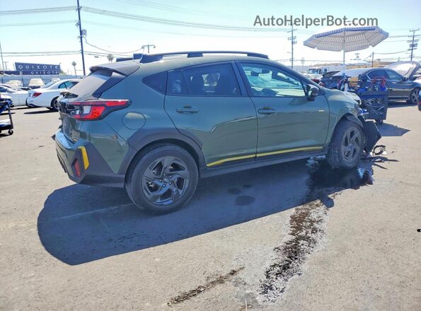 4S4GUHF68R3789065 2024 SUBARU CROSSTREK Green უკანა მარჯვენა
